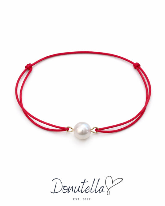 Narukvica sa sedef perlom (malina crvena)