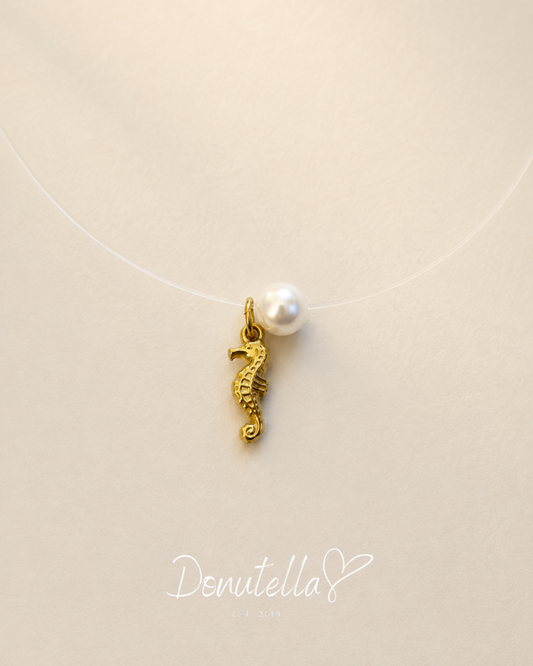 Nevidljiva ogrlica dupin s morskim konjićem