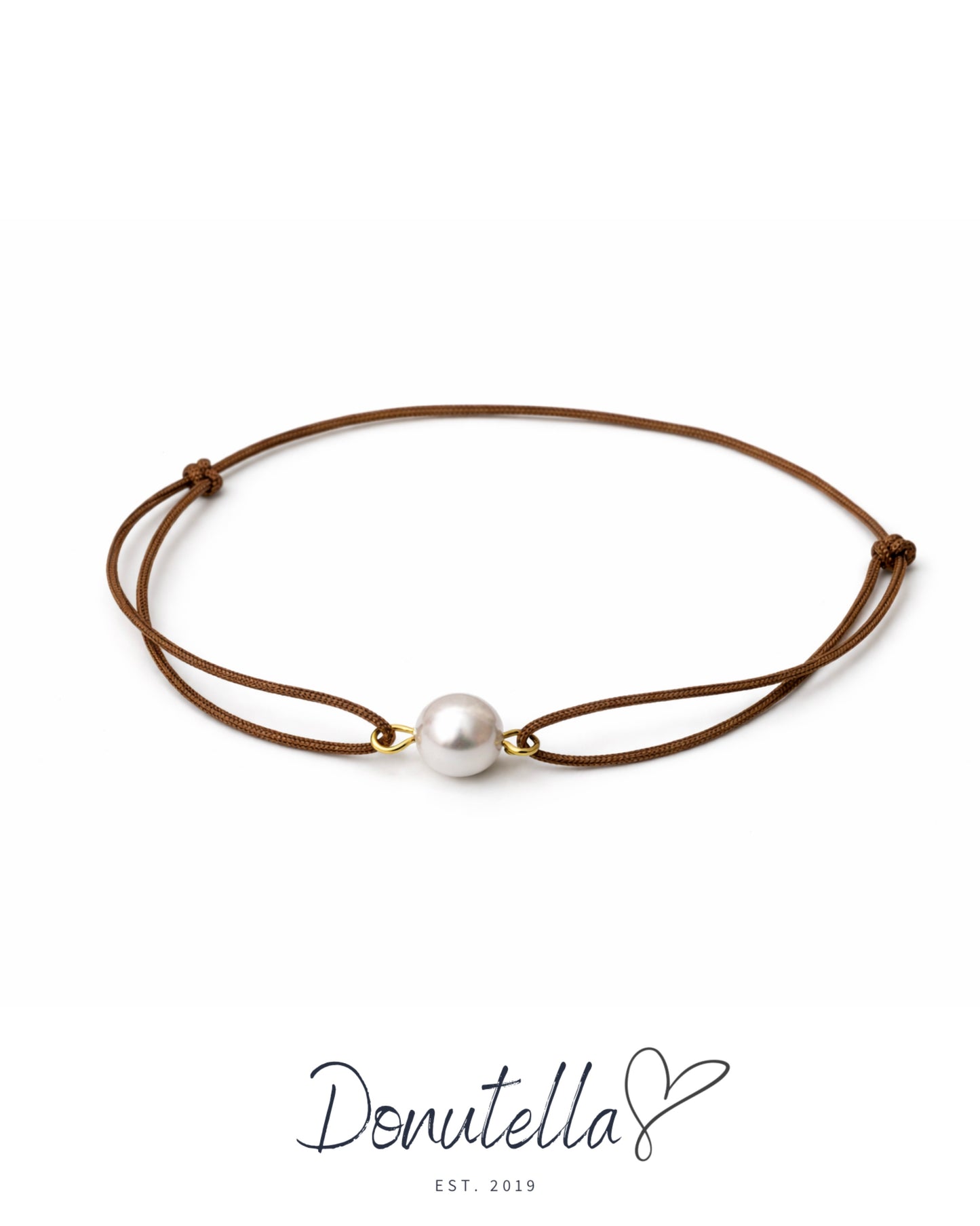 Narukvica sa sedef perlom (smeđa)