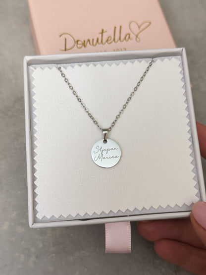 Čelična ogrlica s gravurom